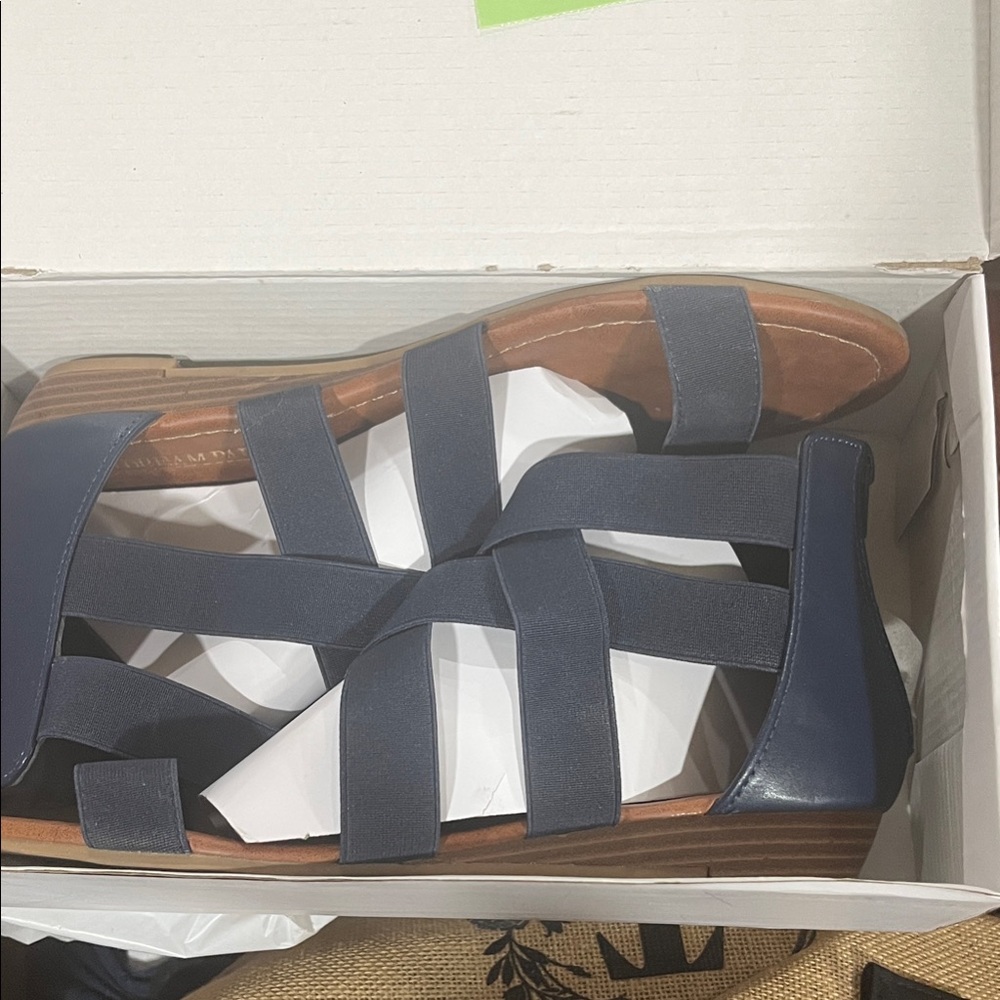 Dream Pairs Navy Strappy Sandals